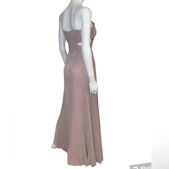 Intermix | Mauve Shimmer Dress - Picture 7 of 11